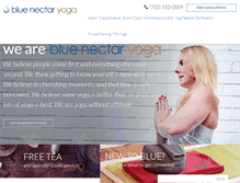 Tablet Screenshot of bluenectaryoga.com